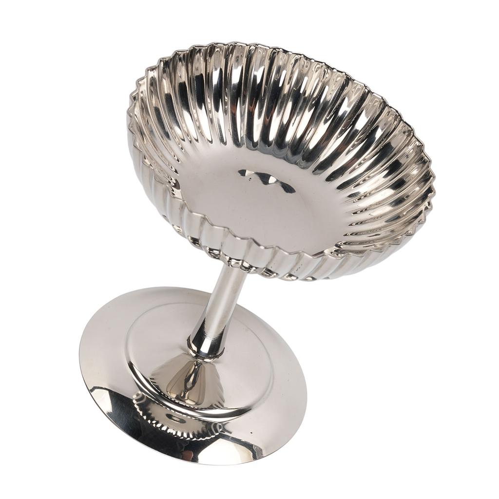 Ice Cream Serving Cup Creative Stainless Steel Footed Ice Cream Bowl for Dessert Pudding
