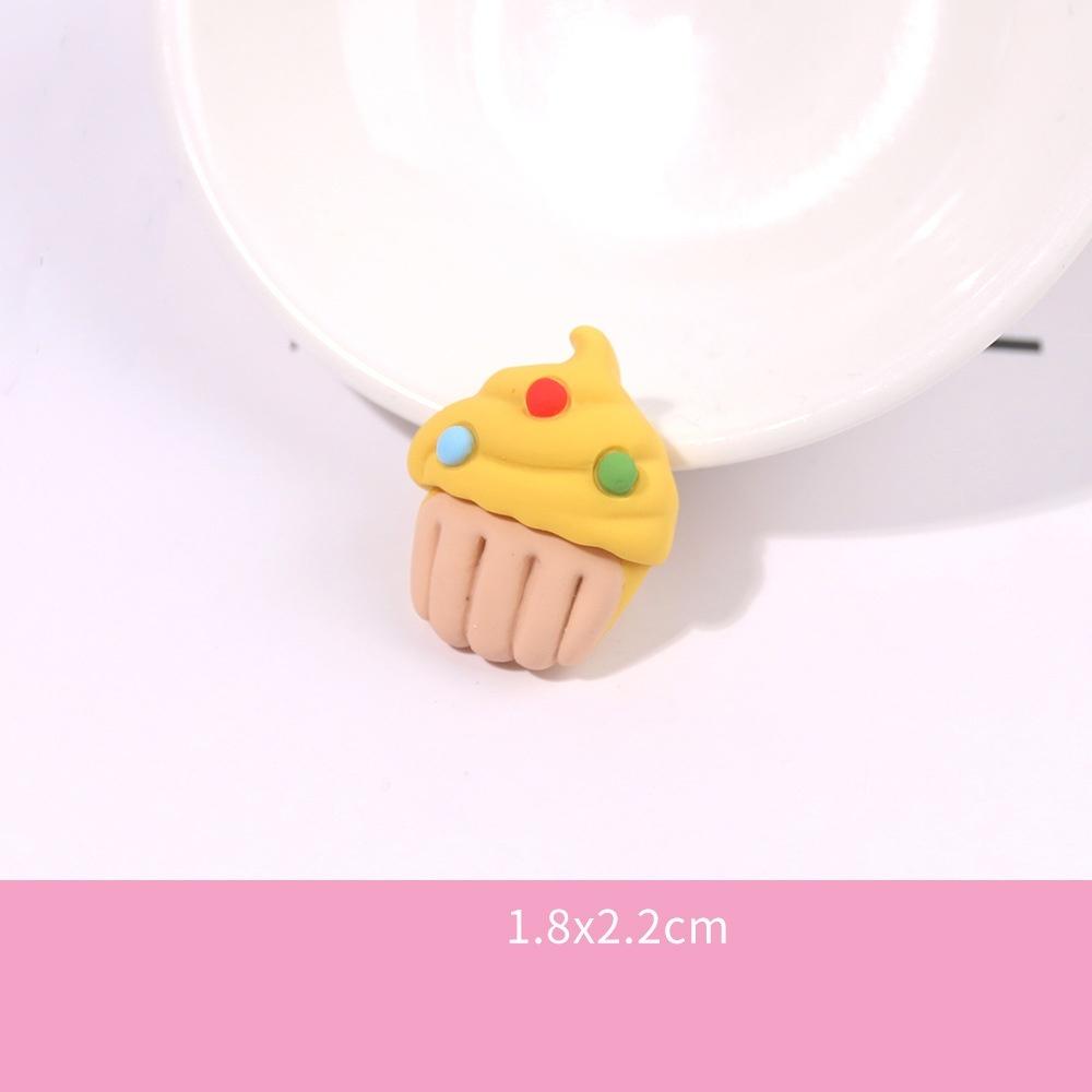 10Pcs Frosted Resin Accessories Simulate Cartoon Cream Glue Rainbow Cloud Phone Case Accessories Popular Diy Trinkets Luck Bag