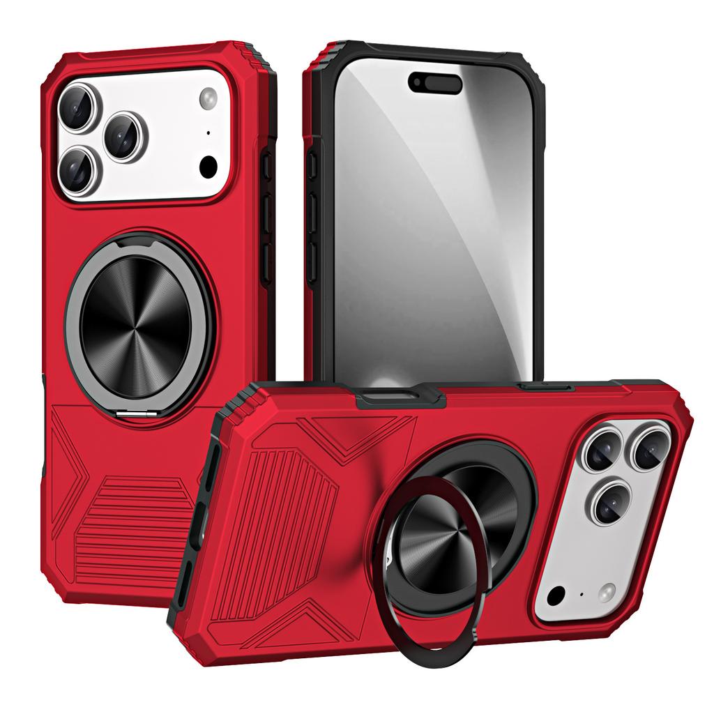 Applicable To iPhone17ProMax Alliance Ring Shadow Magnetic Mobile Phone Case Apple 16Pro Rotating Stand Protective Case