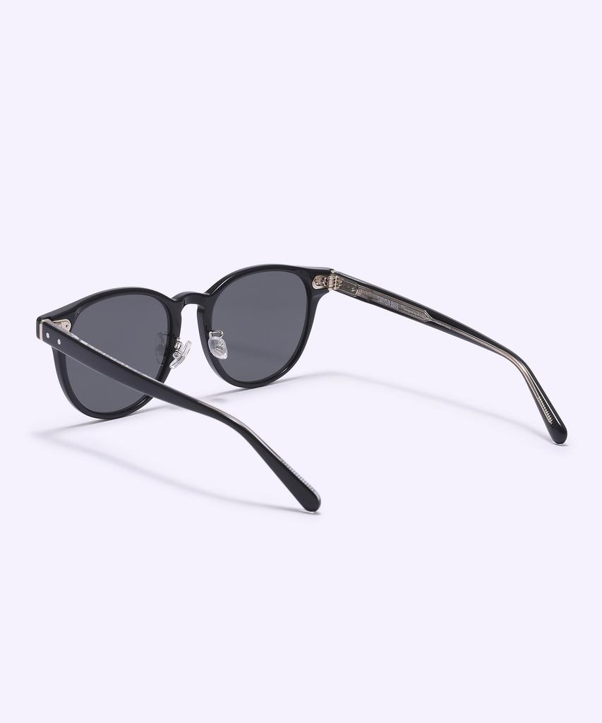 Alloaiweeo [Silverbite] Sbs1602 0920G Acetate Round Black Sunglasses