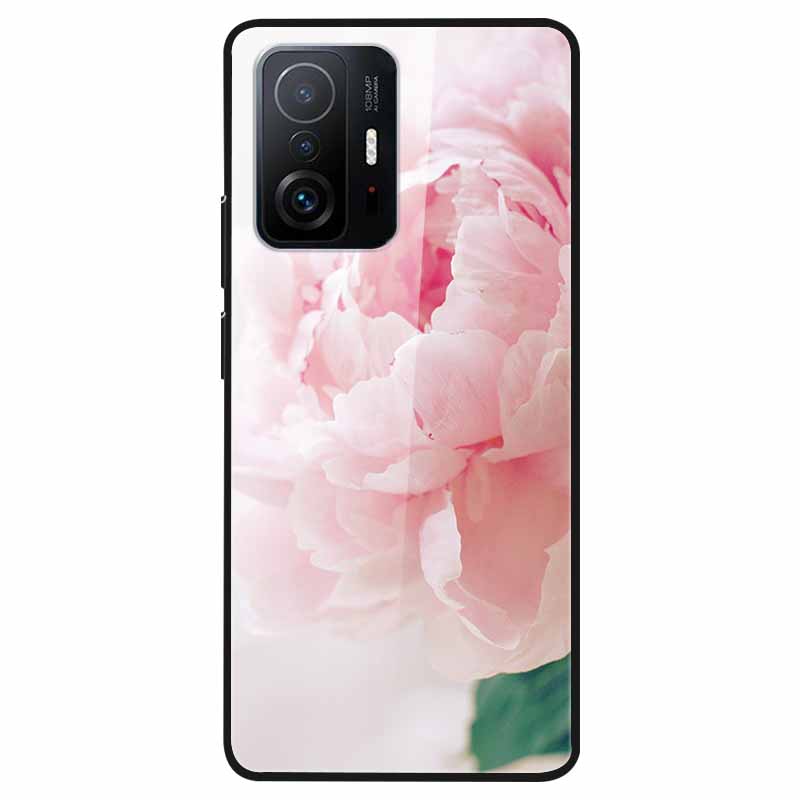 Luxury Case for Xiaomi Mi 11T Pro Cover Tempered Glass Cover for Xiaomi 11T 11 T Pro Phone Case for Xiaomi 11TPro Fundas 2021