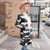 Women's Fashion Casual Comfortable Halloween Printed Mid-Length Cardigan With Pockets Jacket