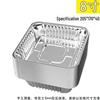 Square Air Fryer Disposable Tin Foil Pan - High-Temperature Resistant, Oil-Absorbing, Food-Grade Paper for Home and Oven Use.