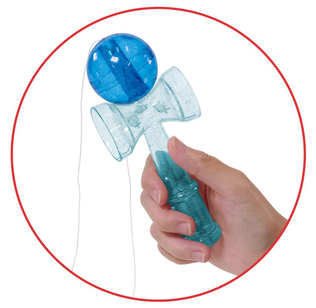 Artec General Toy Indoor Play Sparkly Plastic 6906 Kendama, Blue,