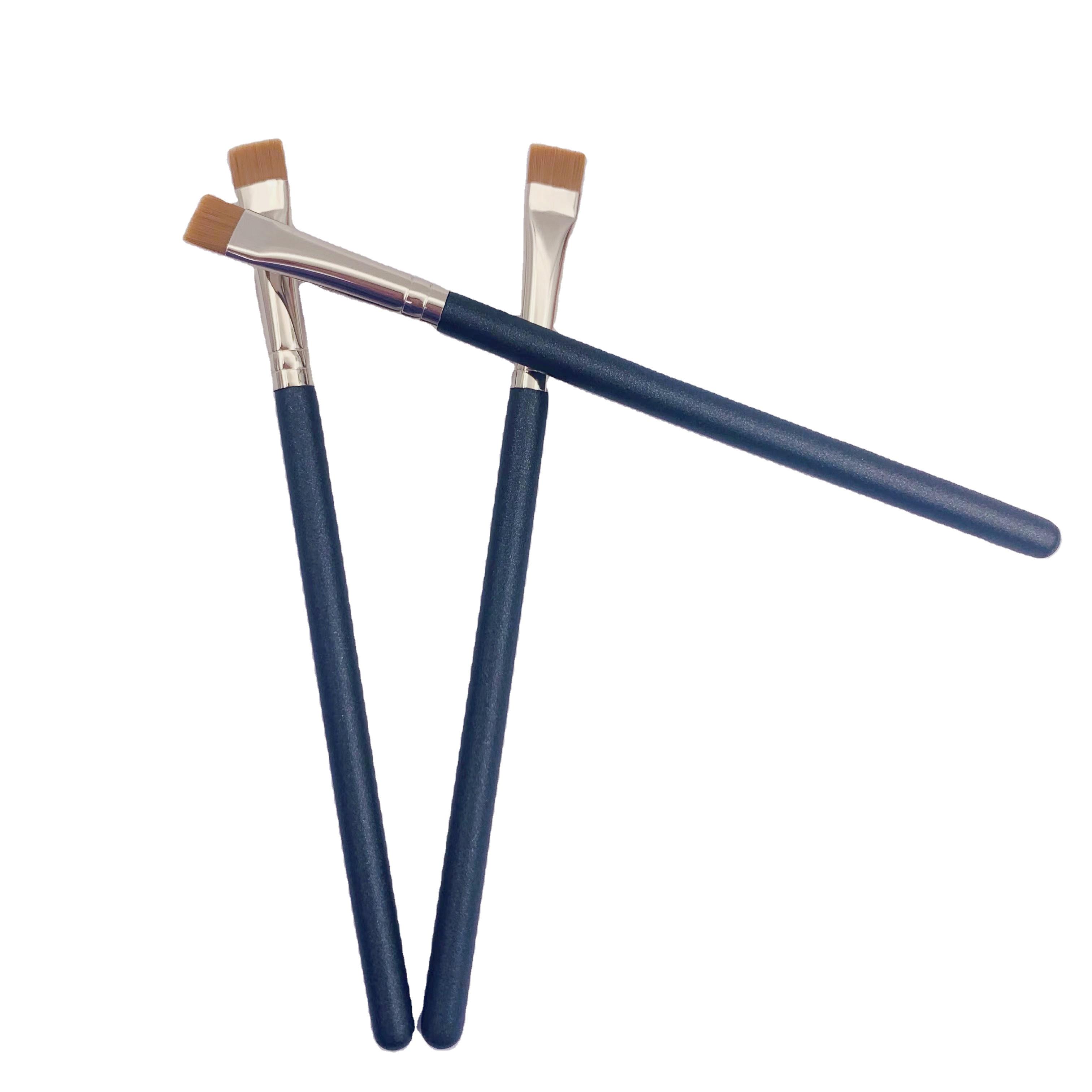 Professional Eyeshadow Eyeliner Brush Flat Definer Brush Concealer Eyebrow  Private Label Brow Artist Brush regular size