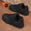 2024 Nuevos Zapatos Vulcanizados para Hombre Invierno Cálido Felpa Corta Casual Zapatillas Masculinas Outdoor Plano con Cordones Color Sólido Talla39-44