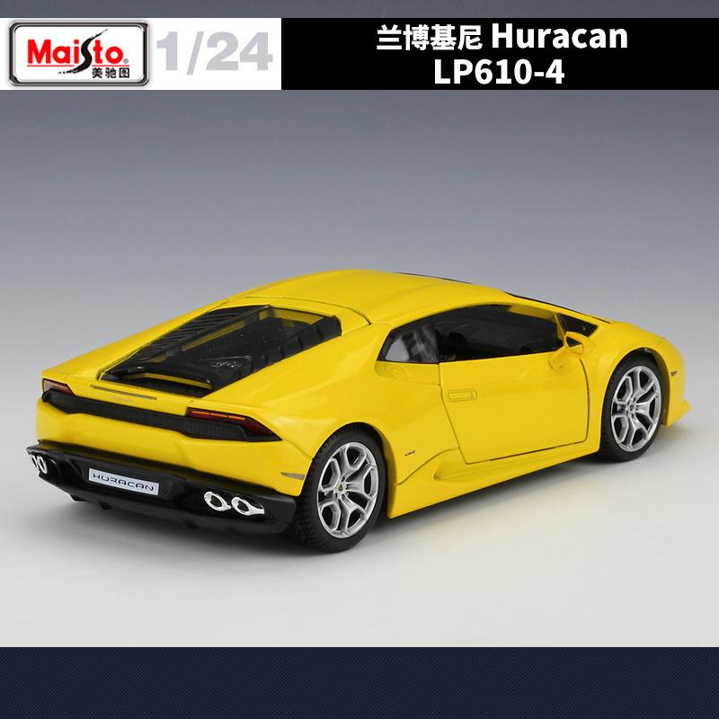 Maisto 1:24 Lamborghini Huracan LP610-4 Alloy Car Diecasts & Toy Vehicles Car Model Miniature Scale Model Car For Children