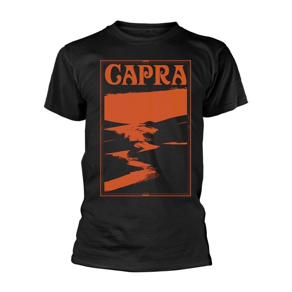 Оранжевая футболка унисекс Capra Dune S чёрный