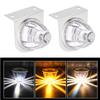 2PCS Side Lights For Truck Trailer Side Watermelon Lamp Turn Signal Lights LED Warning Strobe Dual Color Marker Lighting Lorry Lights 12V/24V
