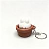 3D Printed Keycap Clicker Pendant Button Press Lucky Cat Key Chain  Cartoon Animals