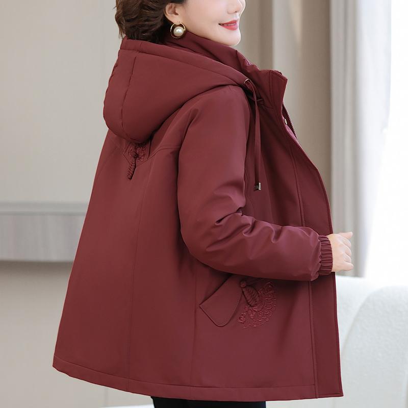 Plus Size XL-6XL Middle Age Women's Down Jackets Winter Parkas Elegant Loose Thick Warm Down Coats Woman Outerwears