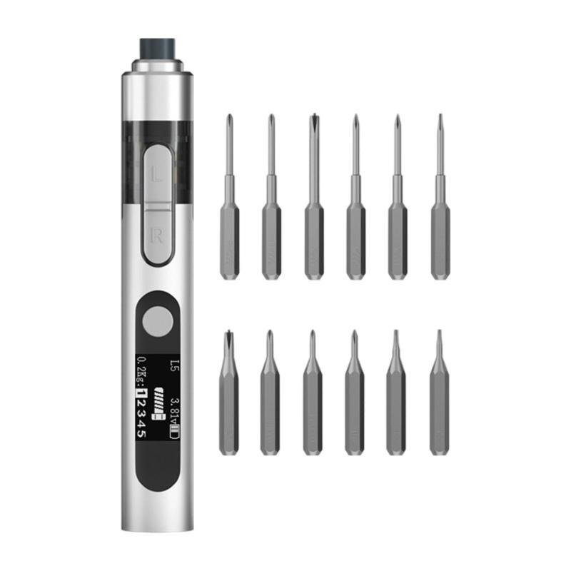 Long Lasting Rechargeable Electric Screwdriver Kit Cordless Power Tool Supporting 1000 Plus Operations with 280mAh Battery