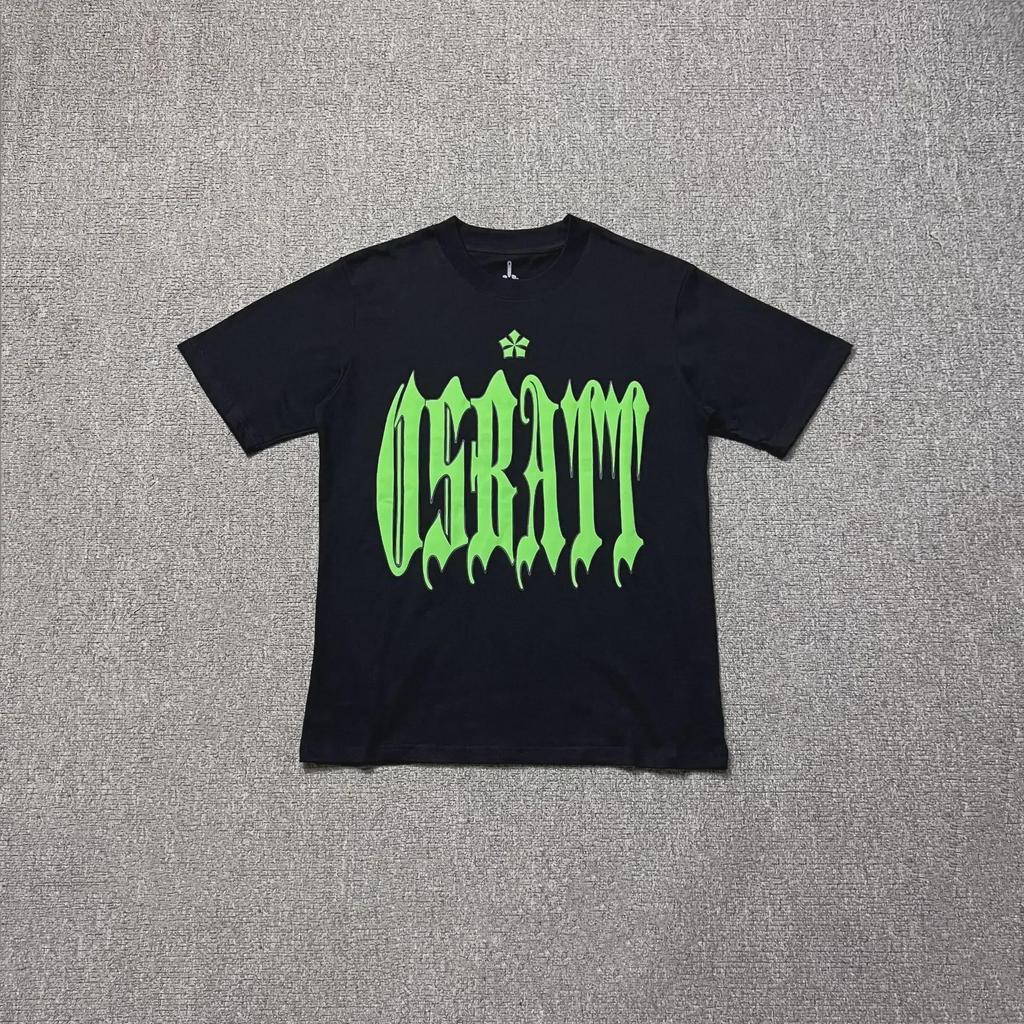 2024 Osbatt Bat Foam Print Cotton Couple T-Shirts