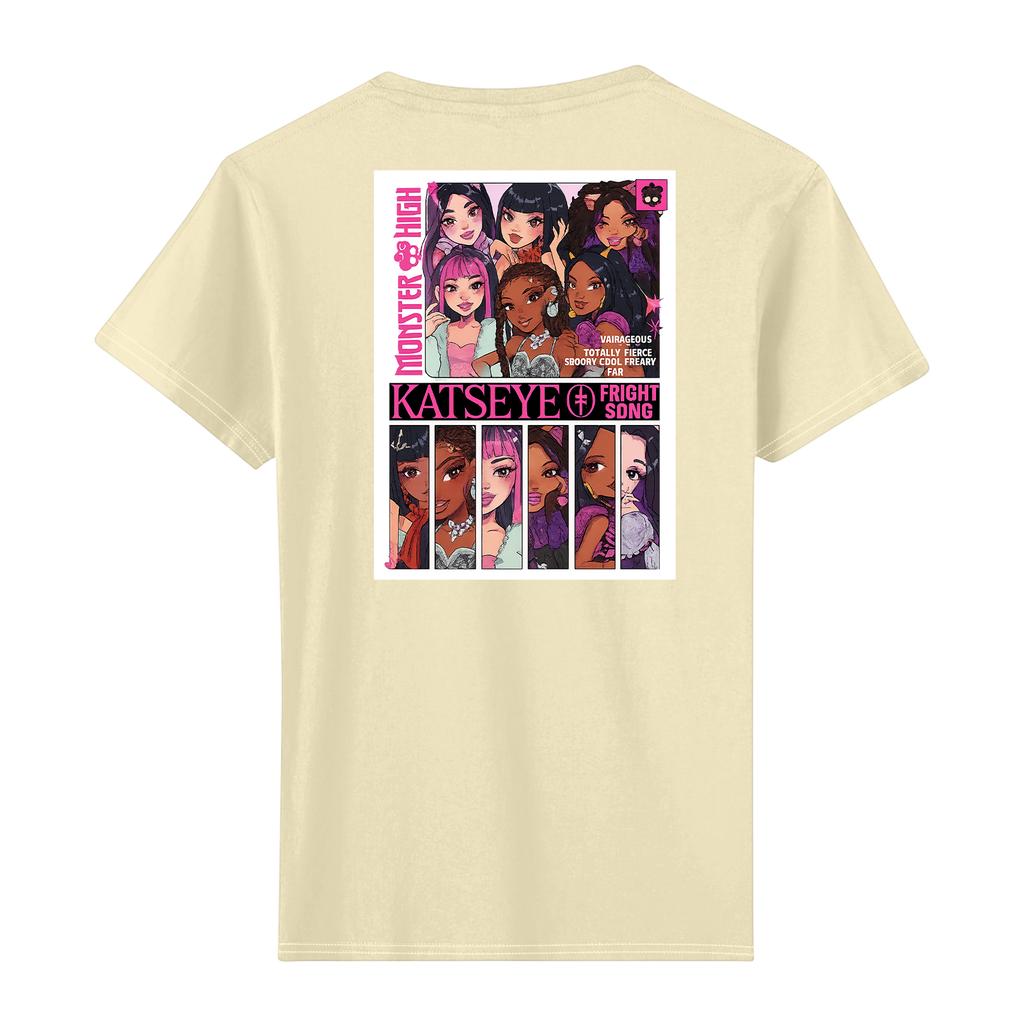 Women's Casual Printed T-shirt Round Neck Pullover Short Sleeve Top