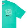 Palace X Cannondale Collaboration Mad Boy T-Shirt Mint Logo Print Crew Neck Short Sleeve Unisex Tops Mint-Green PAL-FW21-305