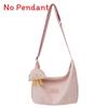 Nylon Single Shoulder Bag For Women With Zipper Closure And Phone Pocket For Casual Travel Use