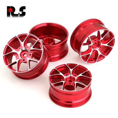 Replacement Aluminum Alloy Metal Wheel Rim Hub Upgraded Repair Parts For 1:10 Tamiya Tt-01 Tt-02 Xv-01 Hsp Hpi Rc Car Wheel