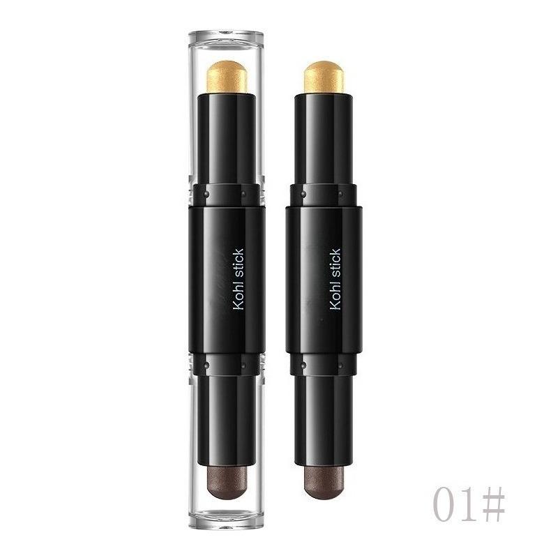 Doppelkopf Zweifarbig Lidschattenstift Faulenzer Schlafen Seidenraupe Highlighter Stift