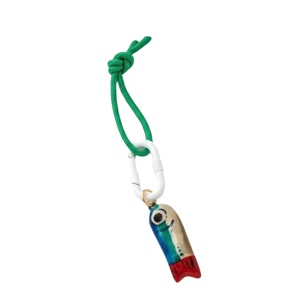 Fashion Retro Fish Keychain Acrylic Sea Series Bag Chain Charms Contrasting Color Shell Mobile Phone Pendant Summer
