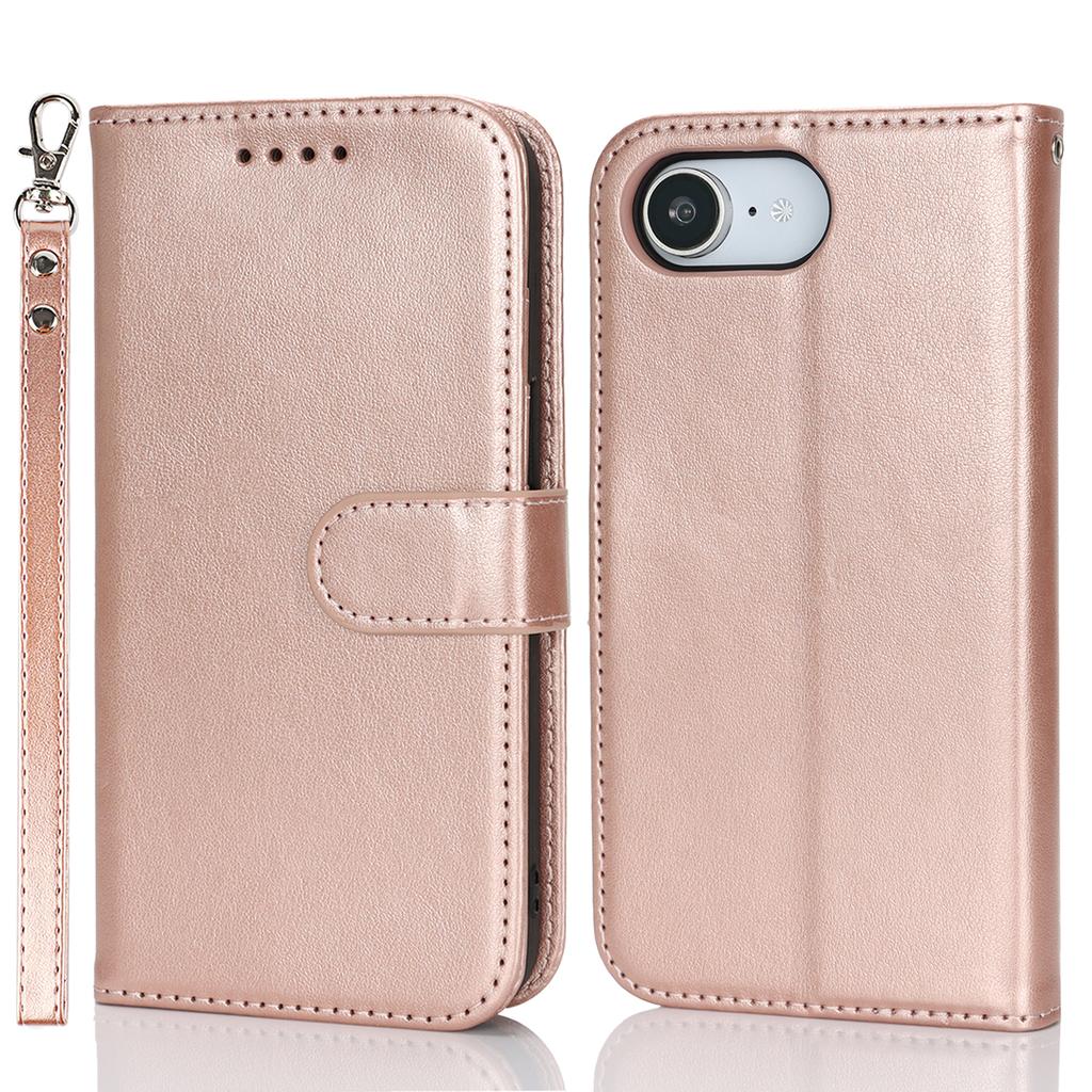 For iPhone 16e Case R61 Texture Wallet Leather Flip Phone Cover