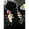 Bows Dog Car Safety Belt Shoulder Pad Cover Cute Car Interior Design Personalized Shoulder Pad Creative New Car Gift
