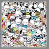 50 Pcs Cute Pacha Dog Cartoon Stickers for Phone Cases & Journals