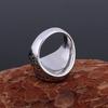 Stainless Steel Vikings Compass Iris Flower Ring Men Women Fashion Handmade Quality Finger Jewelry Gift for Boyfriend
