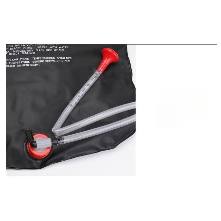 Bolsa de ducha para acampar al aire libre, bolsa de agua caliente solar de 20 l, bolsa portátil para almacenar agua de refrigeración y ducha