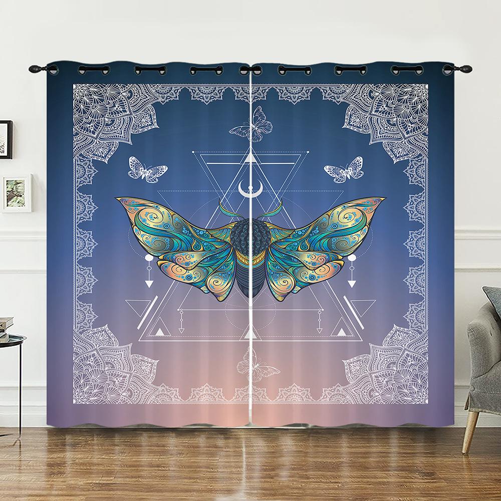 Curtains Animal Texture Deer Curtains Bedroom Living Room Blackout Curtain Perforated