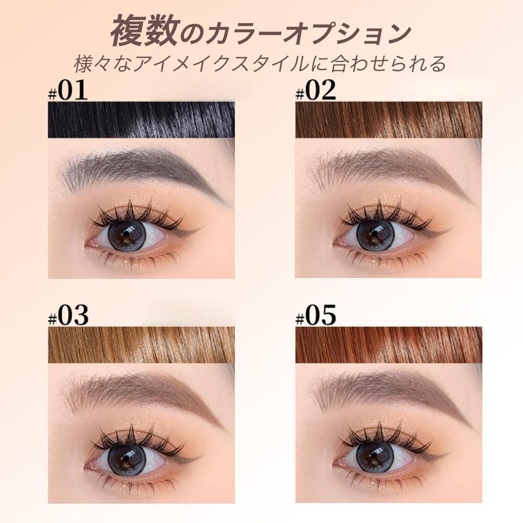 EXWICH Eyebrow Pencil, Chocolate Brown, Soft Color Payoff, Double-Ended, Toothbrush-Shaped Eyebrow Brush, Triangular Tip, Natural Finish