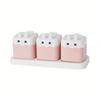 New Cartoon Seasoning Box Kitchen Household Seasonings Combination Set Seasoning Jar Seasonings Bottle Seasoning Jar Salt Jar