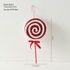 Christmas Red & White Irregular Shaped Ornaments: Balls, Candy Canes, Lollipops for Tree Decoration