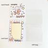 5 Set Korean Cute Animal Party Card Head Card Back Opp Bag  Star 3 Inch Photo Card DIY Packing Material Kawaii Gift Packaging