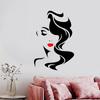 FEIJIEAST Lady Salon Friseur Wandaufkleber Wohnzimmer Dekoration