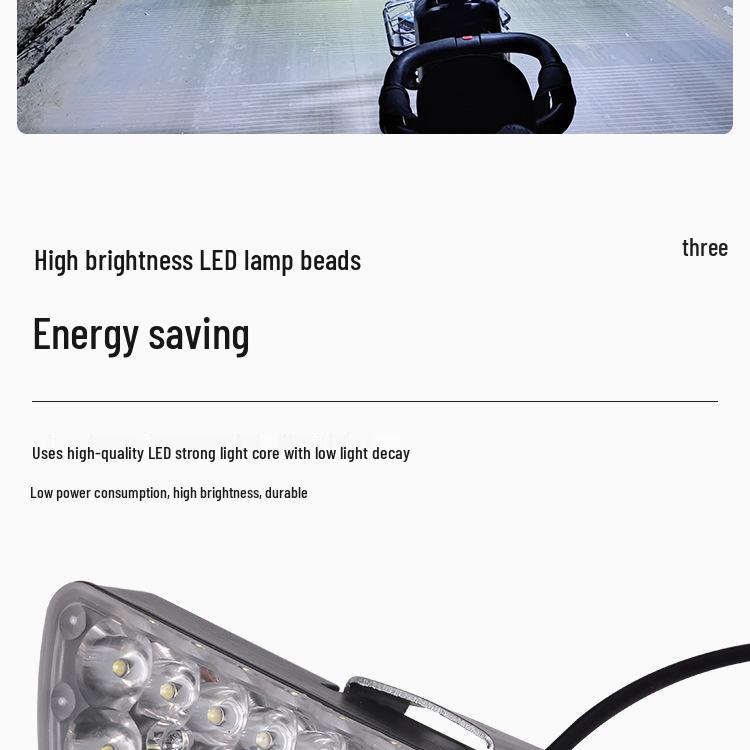 Super lysstærk 18-LED Vandtæt Motorcykel Spotlys 12V-60V X20