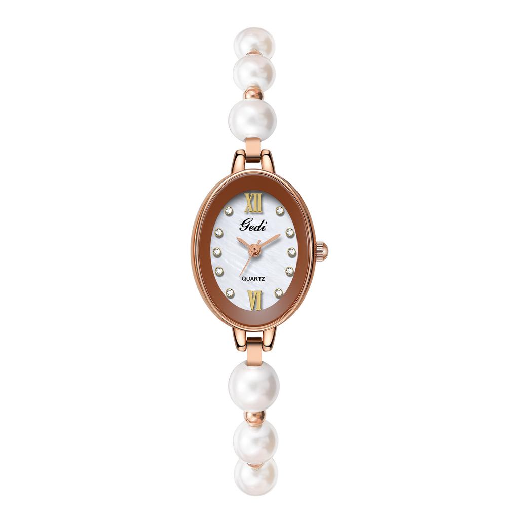 Leichter Luxus Fritillary Perlen Armbanduhr Chinesische Luxus High-End Quarz Uhr Damenschmuckuhr