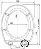 Universal Toilet Seat Lilia White
