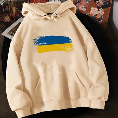 Ukraina bluzy damskie bluzy z kapturem y2k japońskie polary 90s ściąga kobiece koreańskie styl ściąga unisex