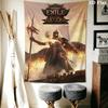 Path of Exile 2 Wall Hanging Printed Fabric Blanket Decorative Tapestries for Bedroom Living Room Home Decor