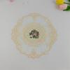 28 Cm Lace Coaster Embroidery Retro Lace Placemat Dust Cover Towel Coffee Table Mat Decoration