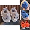 Cozy Waterproof Kids Shark Slippers For Boys Girls Warm Indoor Winter House Shoes