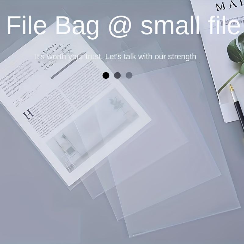 A4 Plastic File Folders - 60/30/10pcs, L-Shaped Transparent Document Protectors for Office Organization