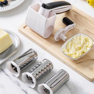 Handliche rotierende Käsereibe, Restaurant-Käse-Nuss-Schokoladen-Gemüsereibe mit Griff, Küchenzubehör für kulinarische Kochgeschenke
