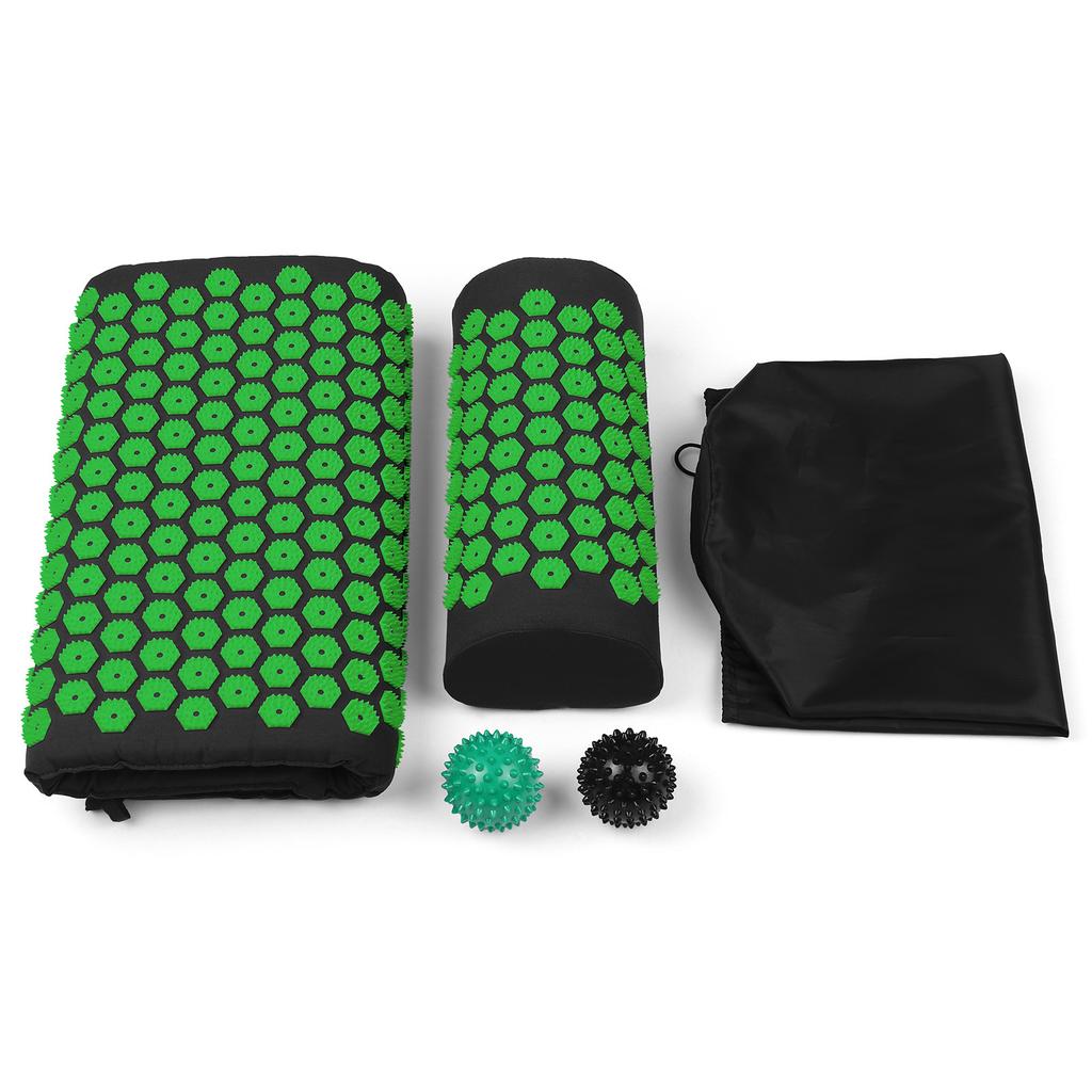 massage mat TOMSHOO Acupressure Mat and Pillow Massage Set with Bag for Muscle Relaxation Stress Relief acupressure mat