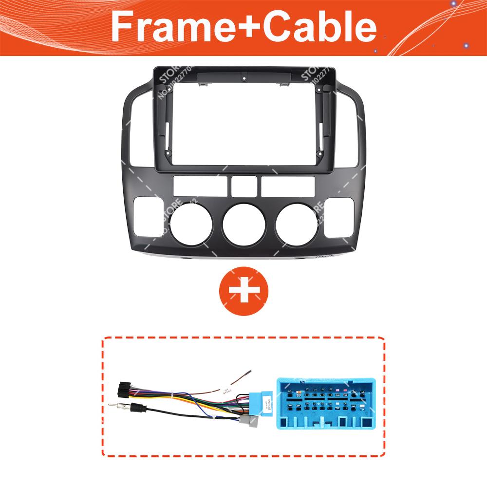 For Suzuki Vitara Grand XL-7 2001-2006 9inch 2 Din Car Radio Fascias Frame Stereo Panel Harness Wiring Power Cord Adapter Canbus