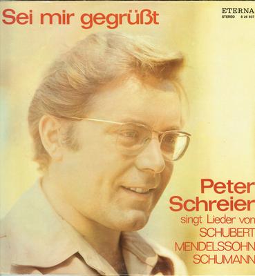 LP Record PETER SCHREIER  FRANZ SCHUBERT  F  Sei Mir Gegrt  Peter Schreier Si 826937 ETERNA 1978 German Dem Classical Used