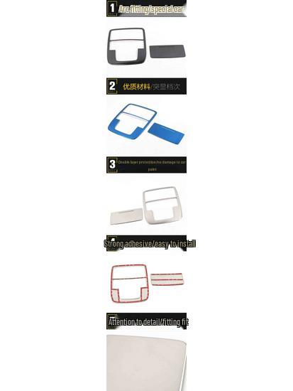 MG6 Front Row Reading Light Decor Frame & Stainless Steel Door Light Cover Sticker - Car Accessories