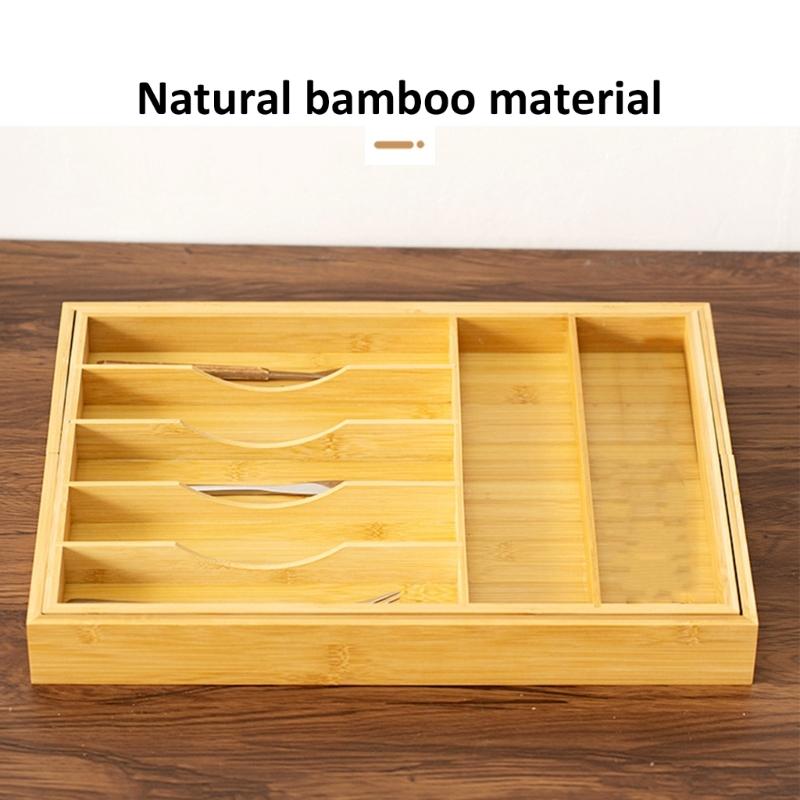 Kitchen Drawer Organizers Expandable from 13 to 20 Inches Wide for Organizing Utensils and Gadgets Efficiently