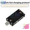 6.5A DC 4-25V 1.77-inch Multi-Function USB Voltage/Current Meter Power Tester QC/PD Protocol Simulator Fast Charging Tester