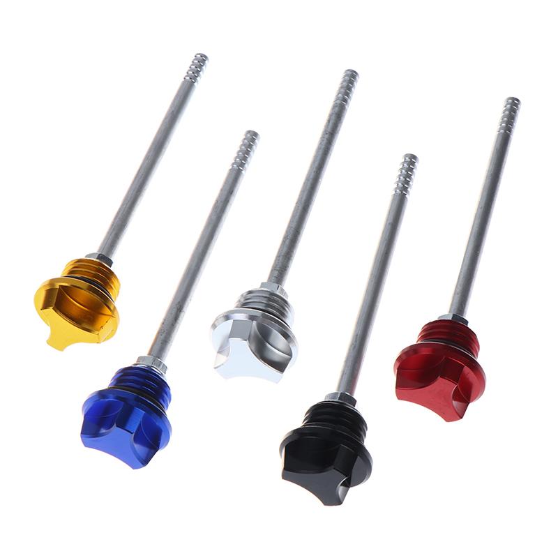 Motorcycle Engine Oil Dipstick Cap Plug Oil Level Dipstick Cnc Aluminum Engine Level Indicator Motorcycle Accessories